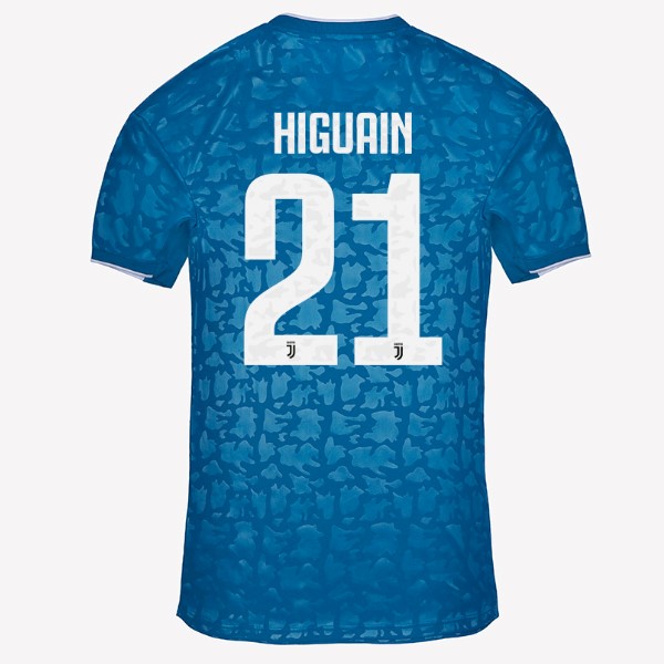 Camiseta Juventus NO.21 Higuain Tercera equipación 2019-2020 Azul